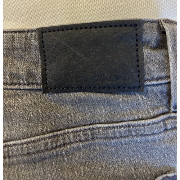 MADEWELL Curvy 90s Straight Jeans Women Petite 31P Gray Crossover Waist Denim - Picture 13 of 15